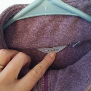 Cozy Purple Athleta 1/2 Zip Fleece XL